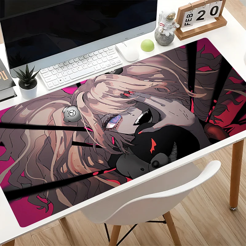 Фото Коврики для мыши D-danganronpa Junko Enoshima, офисные настольные коврики, большой аниме-коврик, игровые аксессуары, коврики для мыши, геймерский коврик для ноутбука №2