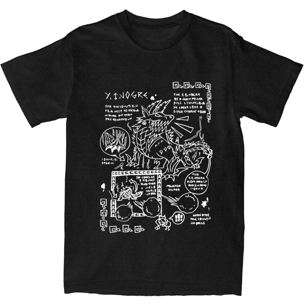 Men Women's T Shirt Monsters Hunters T-Shirts Trending Zinogre Summer Tees Vintage Casual 100% Cotton Tops Birthday Present