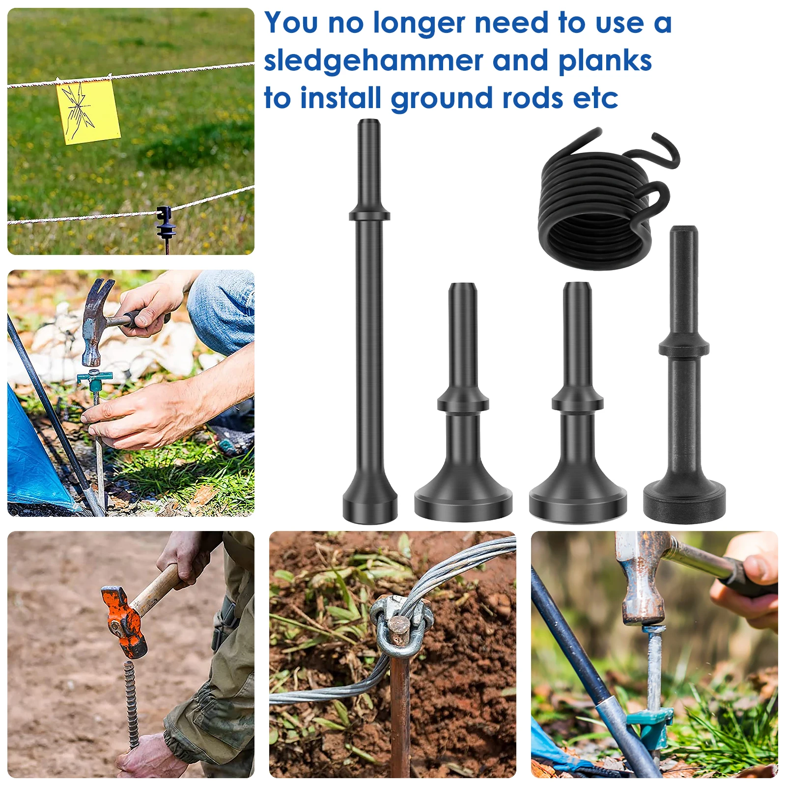 5 шт. пневматические долота с пневматическим молотком металлические насадки для