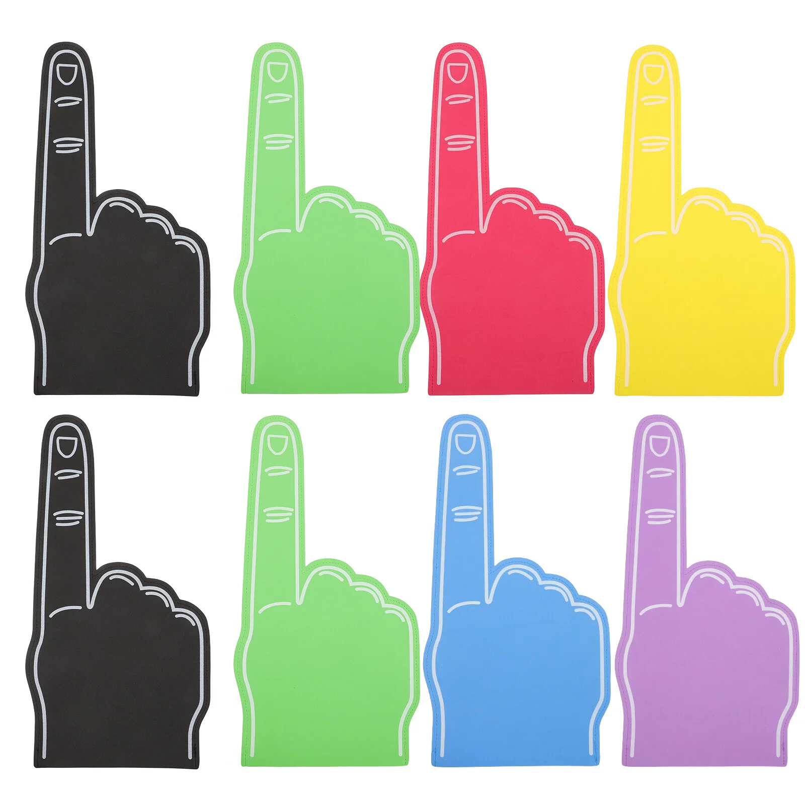 

8 Pcs Eva Palm Noise Makers Sporting Events Mini Pom Poms Sports Party Favors Cheerleading School Spirit Items Soccer Balls