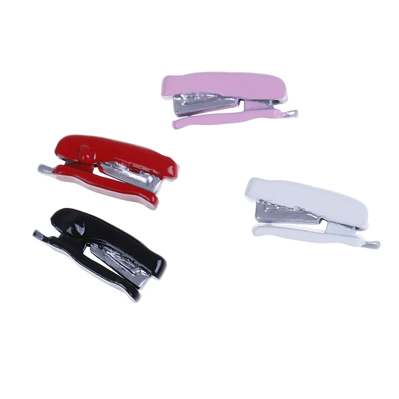 

Dollhouse Miniature 1:12 Toy Metal Pink Stapler Length 2cm Diy Dollhouse Accessories 4 Colors Mini Stapler