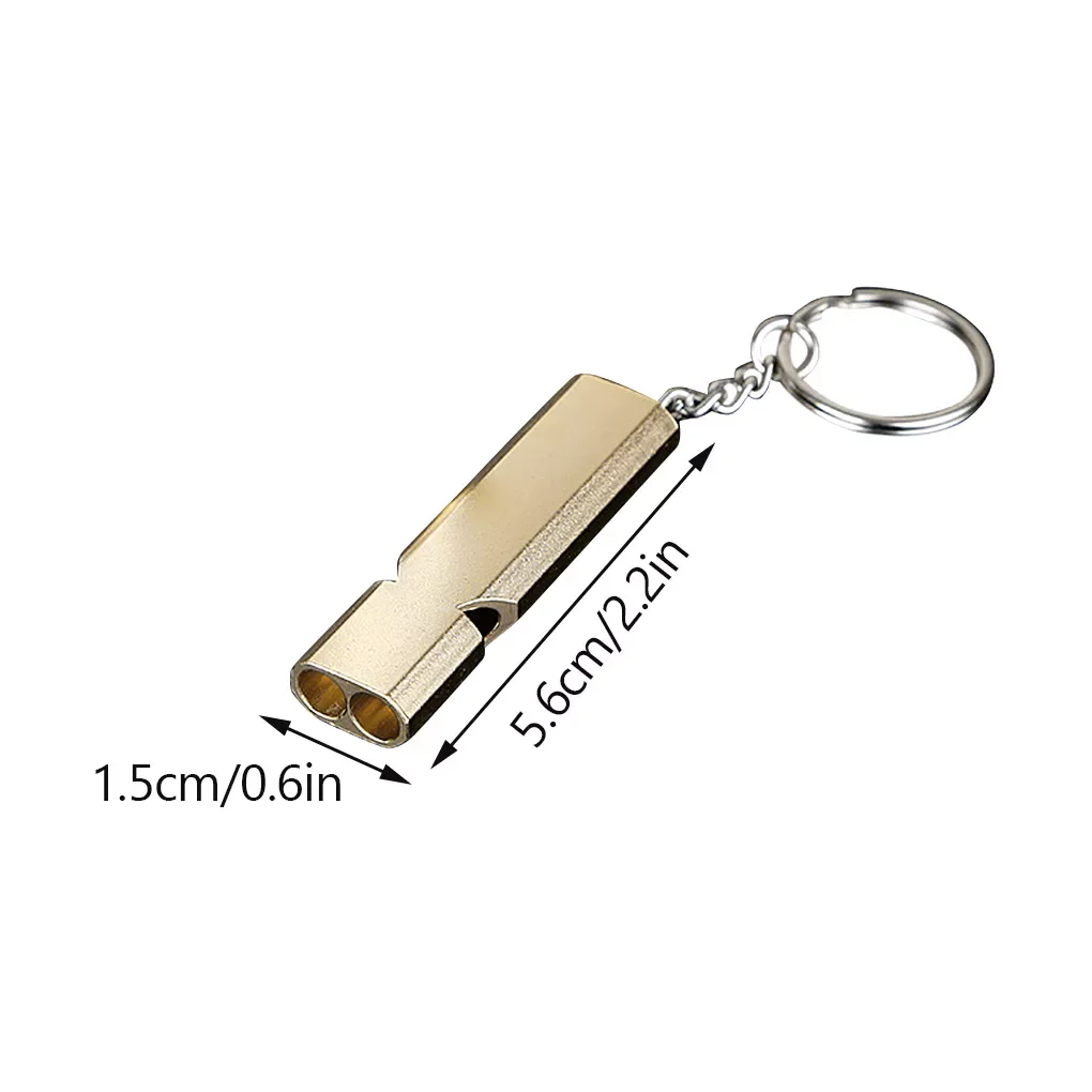 

Metal Whistle Smooth Surface Loud Sound Outdoor Whistles Workmanship Camping Accessories Surviving Tool Survival Prop white