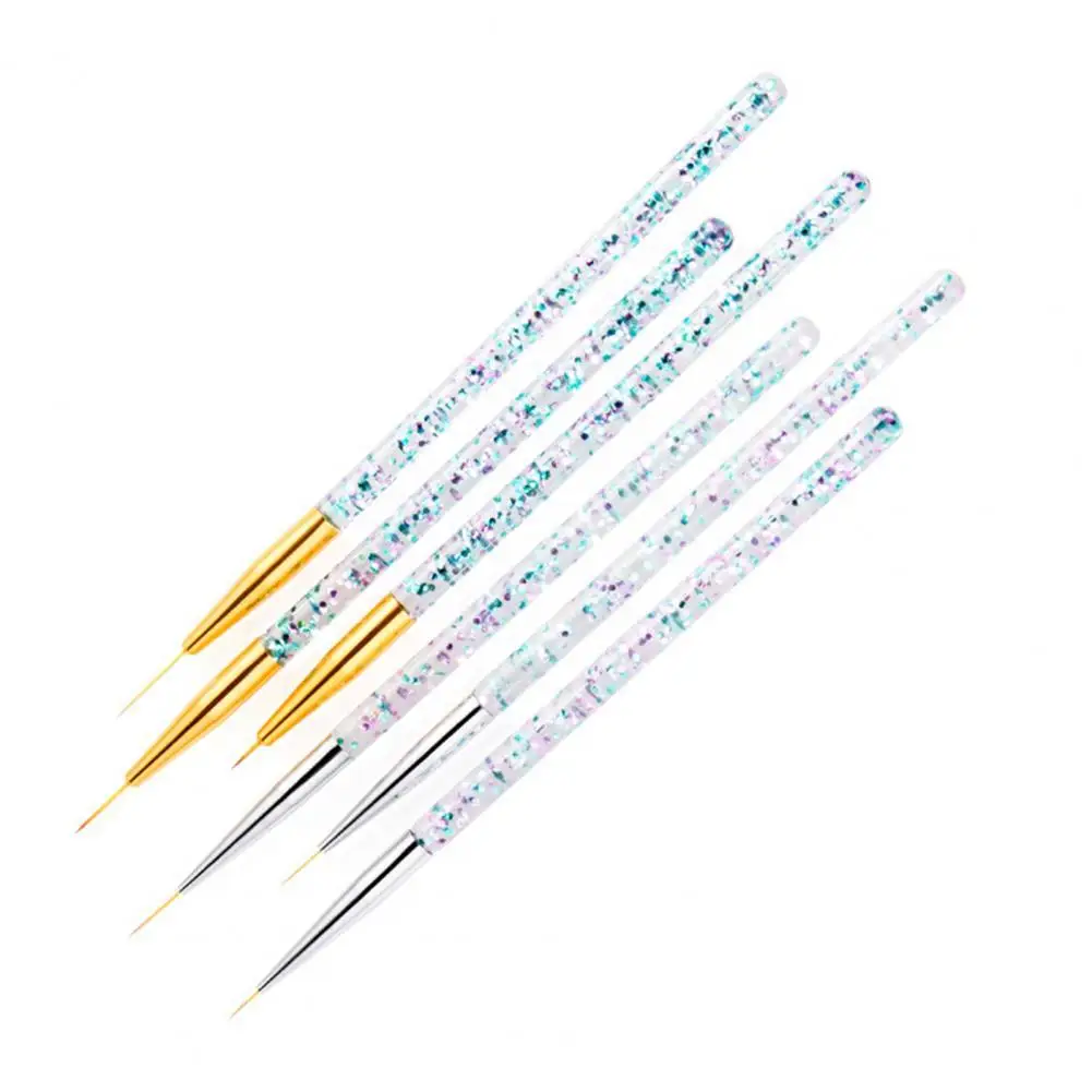 

Durable 3Pcs Excellent Easy to Operate Nail Art Drawing Liner Pens Lightweight Nail Art Pen Multipurpose for Women
