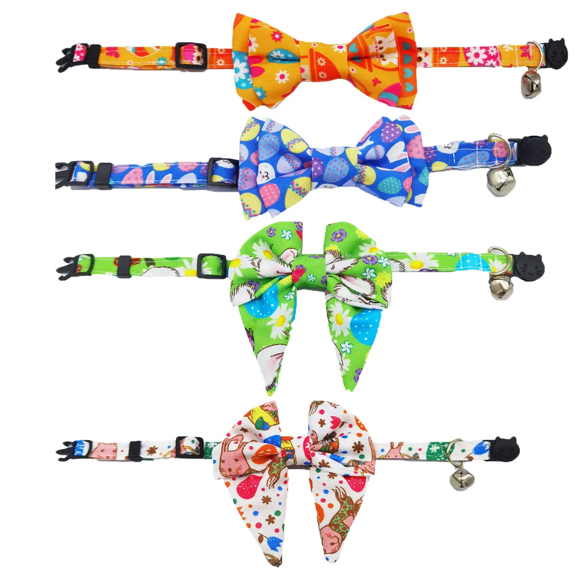 

Easter Rabbit Printed Pet Collar Bell Neck Ring Supplies For Dog Puppy