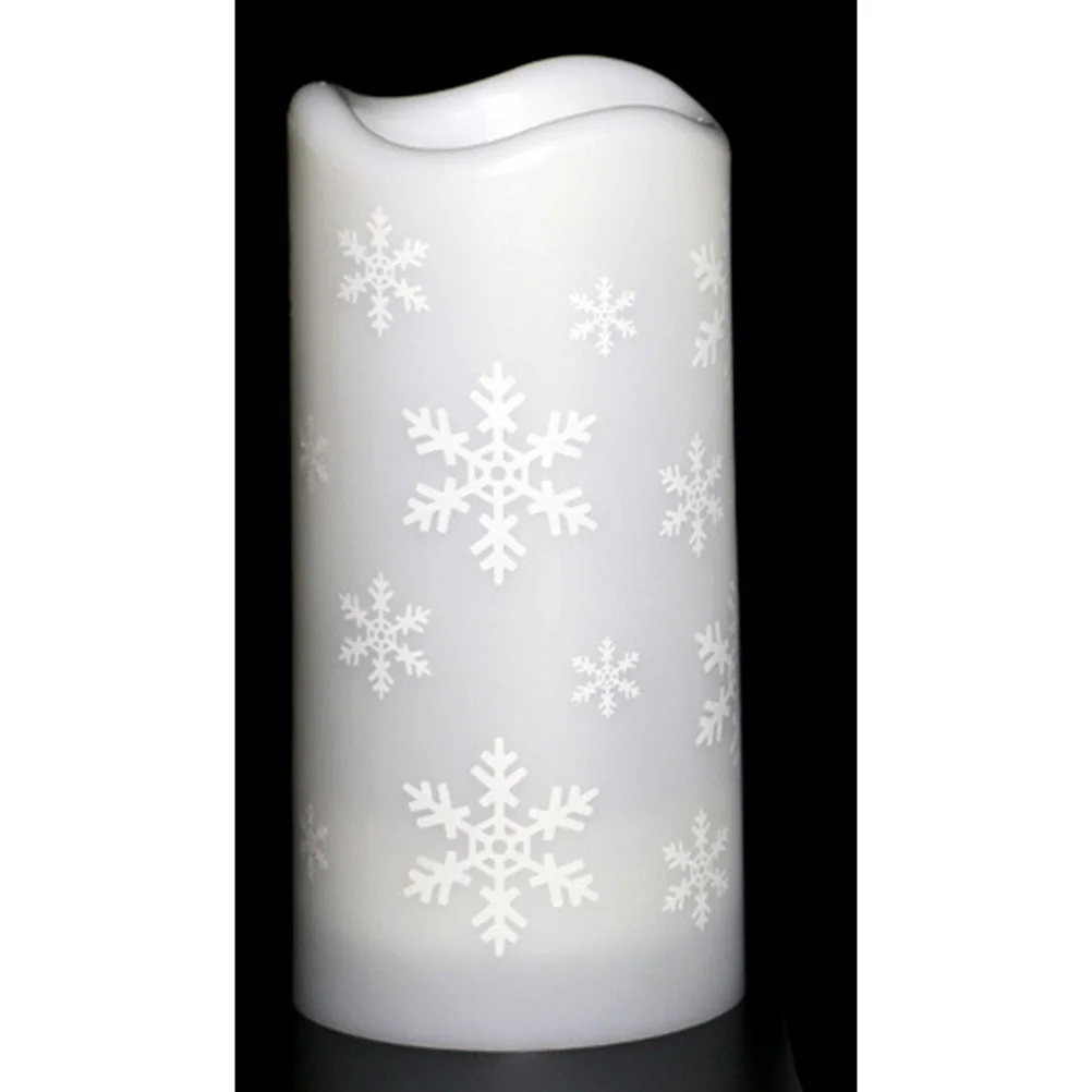 

Lights Flameless Christmasled Light Snowflake Candlesprojection Party Snow Teanight Bar Indoor Home Projector Pattern