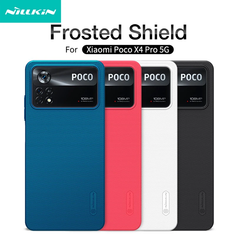 

For Xiaomi Poco X4 Pro 5G Case NILLKIN Super Frosted Shield Case Hard PC Ultra-Thin Protection Back Cover For Poco X4 Pro 5G