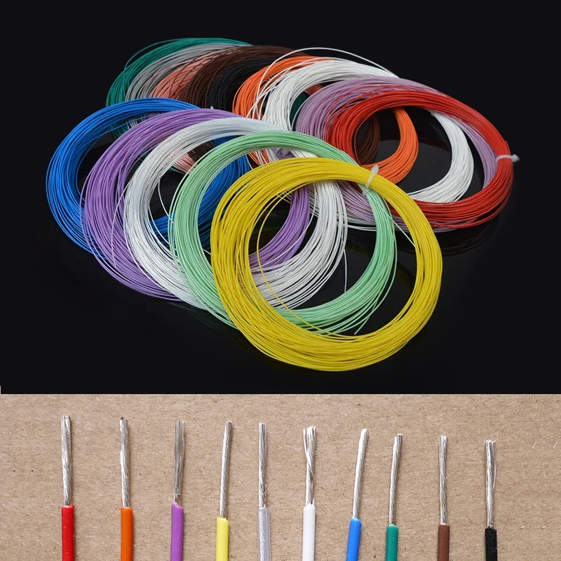 5/10 м ПТФЭ провод с серебряным покрытием высокой чистоты OFC AWG30 ~ 10 электронный