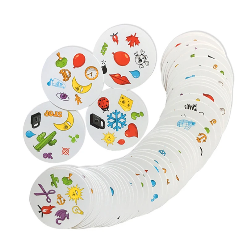 

Spot It Board Game Cards Kids Family Party Educational Find It Double Spot It!