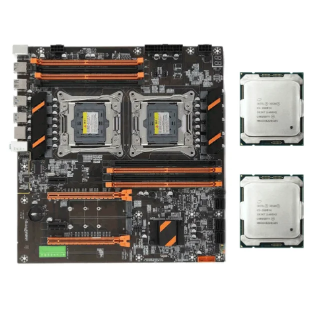 

X99 материнская плата по стандарту ATX материнская плата + 2x Intel Xeon E5-2680 V4 CPU 28 ядер 2,4 ГГц