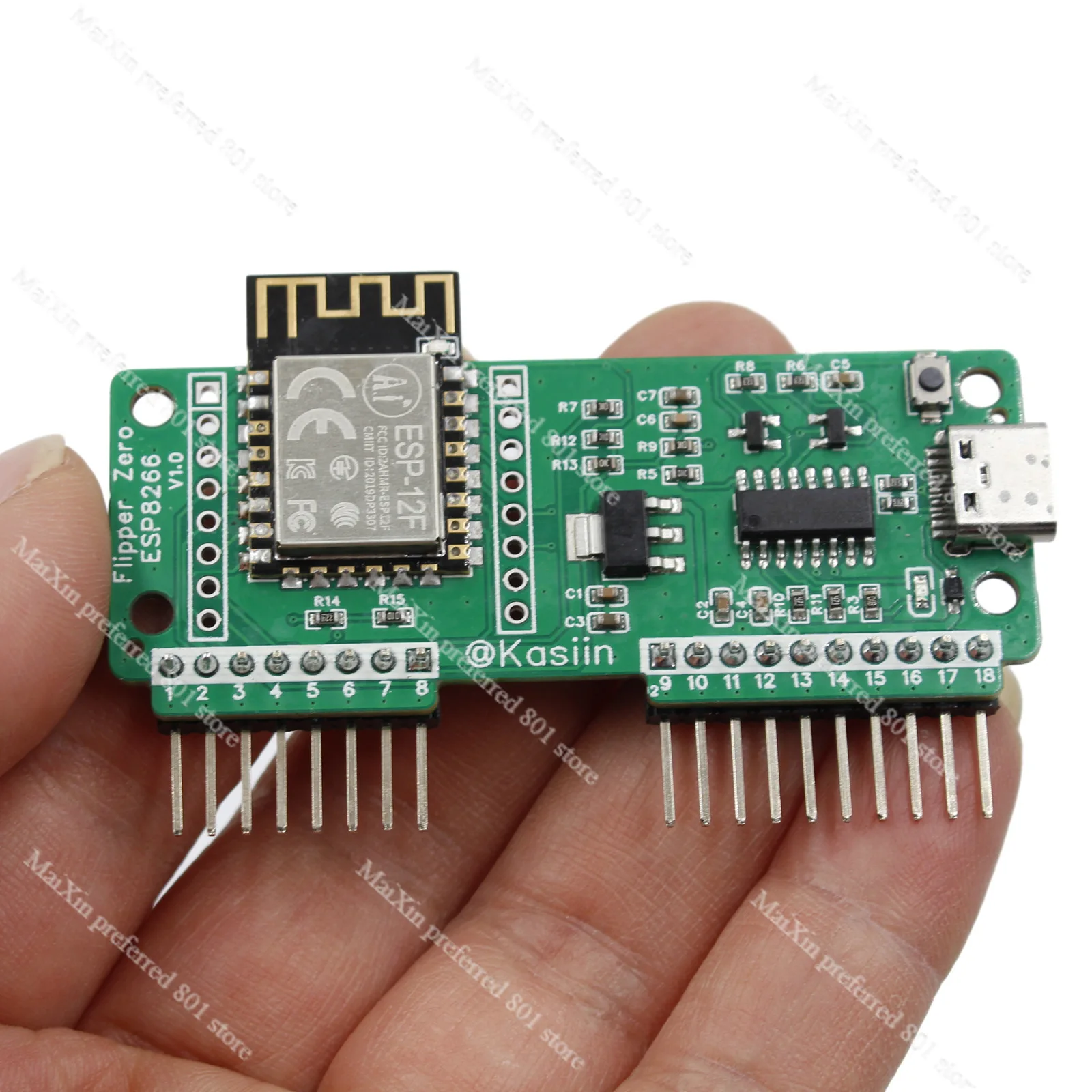 Адаптируется к модулю Wi-Fi Flipper Zero ESP8266 макетная плата