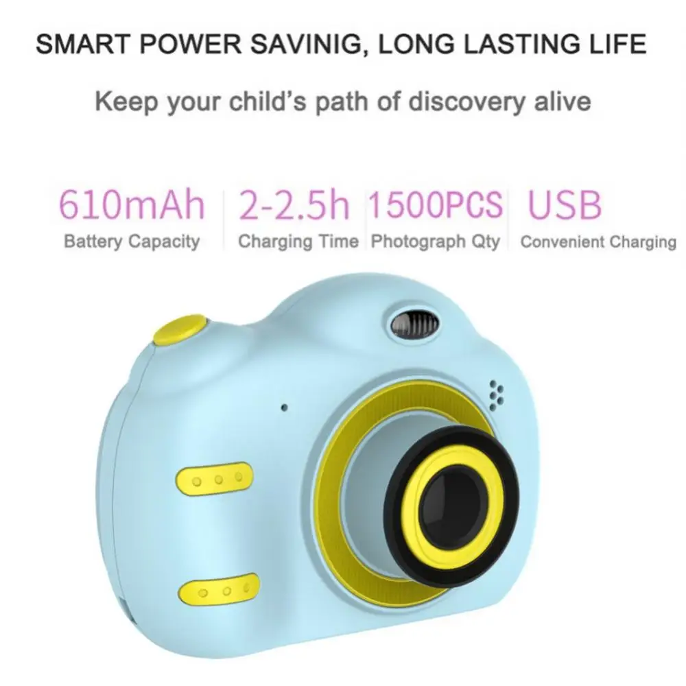 

2.4 Inch Hd Screen Mini Camera For Toddlers 3-10 Year Old 1080p Hd Digital Kids Camera Silicone Shockproof Toy Digital Camera