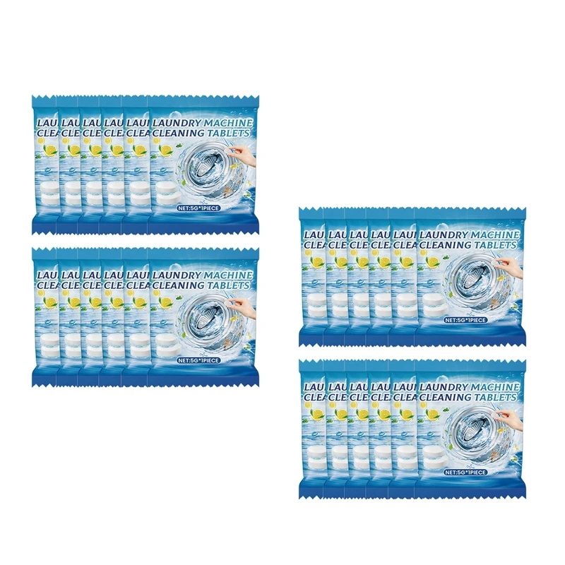 Домашние незаменимые 12/24 шт. стиральная машина таблетки для глубокой очистки