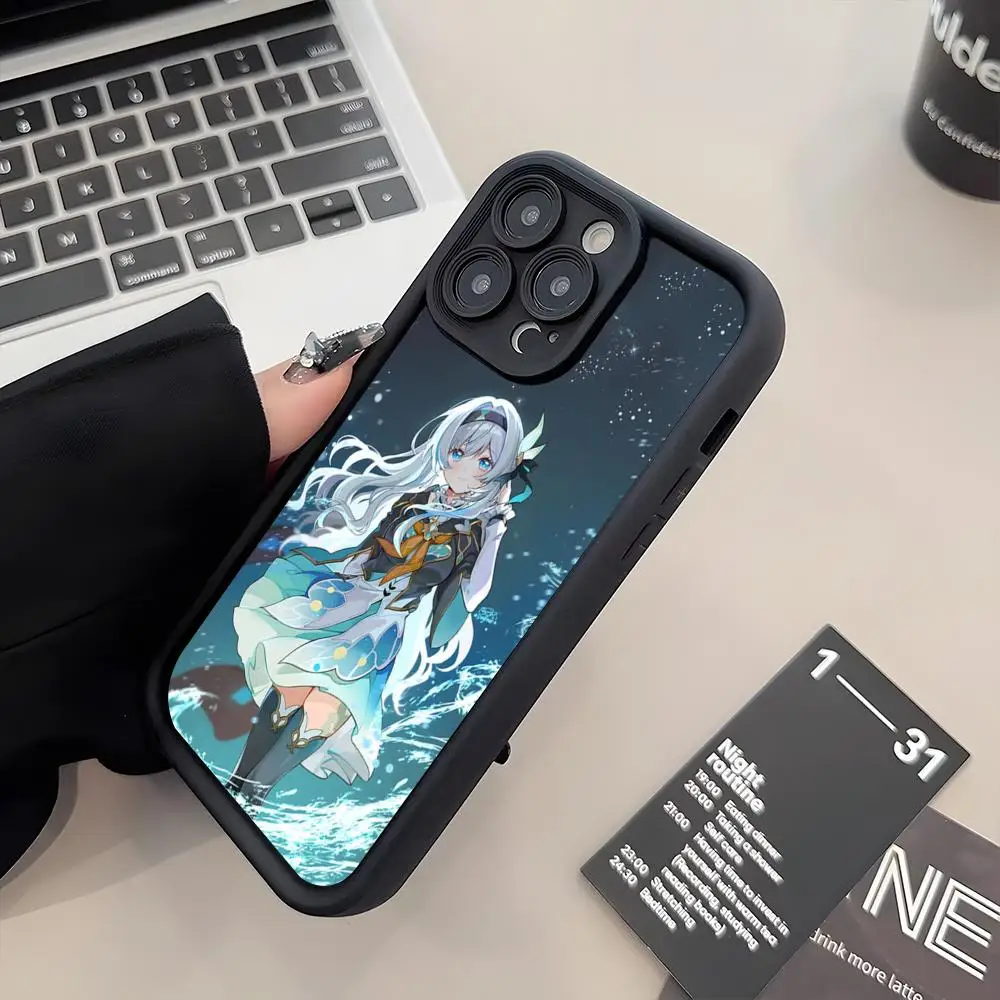 Фото Чехол для телефона H-Honkai Star Rail Firefly для iPhone 17 Air 16 E 15 14 Plus 13 12 11 Pro Max, силиконовый, мягкий №4
