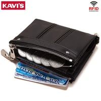kavis 2021 fashion womens wallet small mini perse red high quality short card holder female purse coin holder wallets for girls