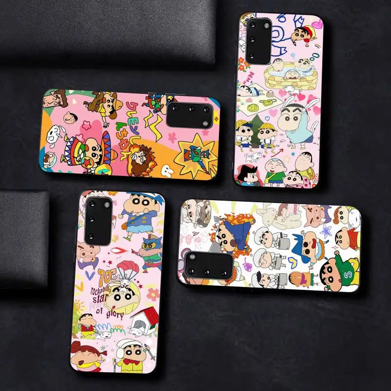 

Anime Cartoon C-Crayon Shin-chans Phone Case for Samsung S10 21 20 9 8 plus lite S20 UlTRA 7edge
