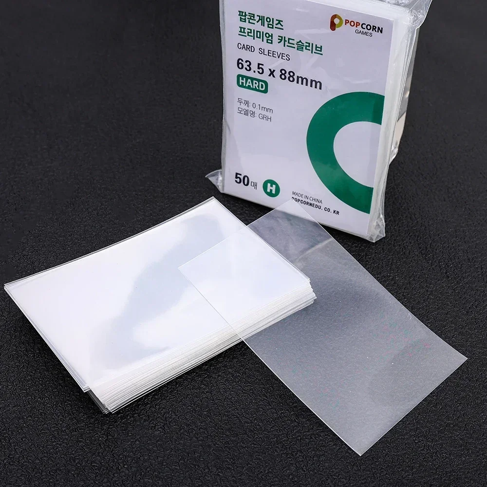 50pcs 20PT 3inch Korea Photocard HD Protector Kpop Card Sleeve Toploaders Holder For Popcorn Diy Korean idol