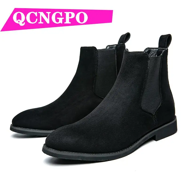 

Chelsea boots casual boots retro boots ankle boots Medium Cut short boots vintage boots leather boots business boots