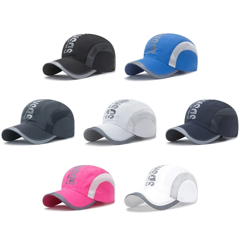 

Men Outdoor Quick-drying Visor Caps Sport Cool Summer Running Baseball Mesh Hat Adjustable Hat Sportswear Apparel Accessories