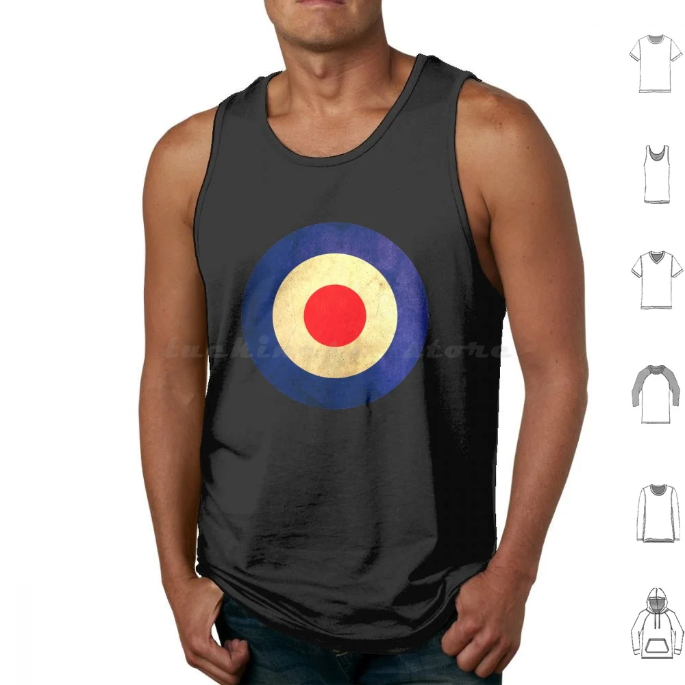 

Uk Royal Air Force-Vintage Look Tank Tops Print Cotton Royal Air Force British Air Force Seal Logo Sign Emblem Us