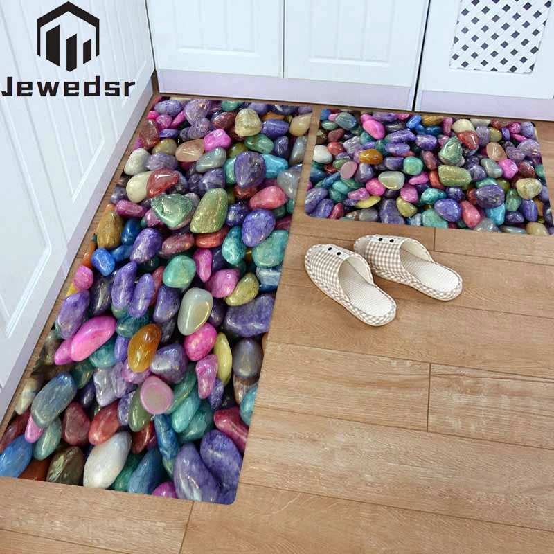 

Floor Mat Pebbles 3D Print Doormat Entrance Door Hallway Carpet Living Room Rugs for Bedroom Washable Non-slip Kitchen Rug Home
