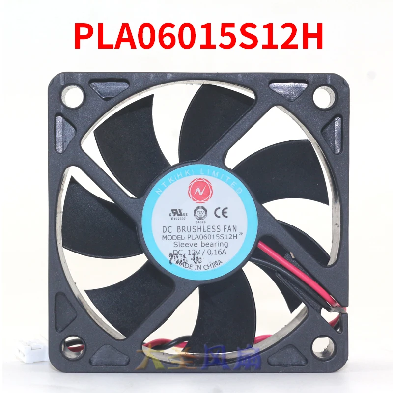 

PLA06015S12H New For NTK 6015 60X60X15 Mm DC 12V 0.16A Axial 6cm Cooling Fan 60mm
