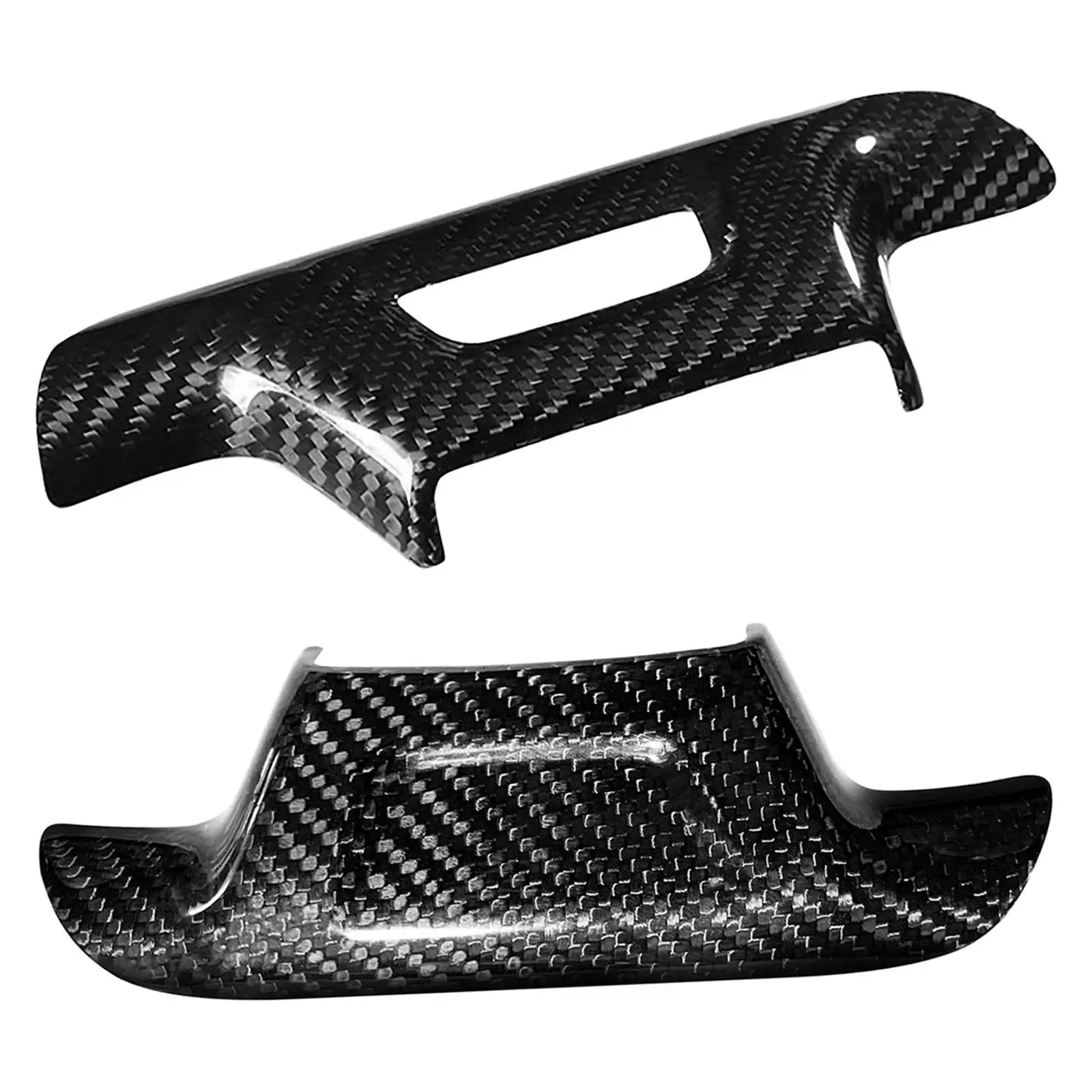 

Carbon Fiber Car Steering Wheel Trim Cover Decorations Fashion Steering Wheels Logo Cover for Trim Kit