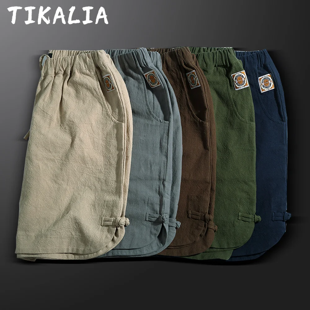 

Board Shorts Men Beach Short Homme Fashion Clohting Linen Shorts Men Breathable Lighweight Elastic Waist Loose Fit Bermudas 2023