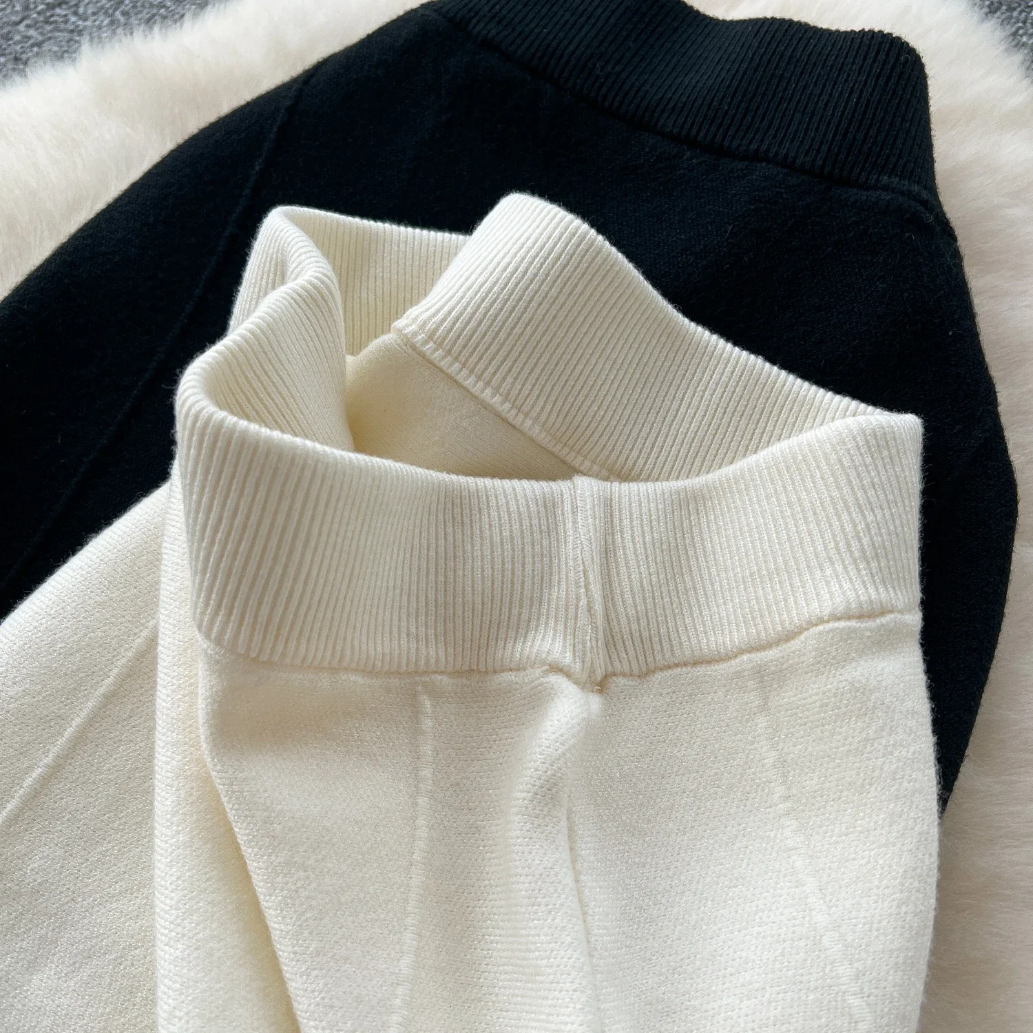 Винтажная трикотажная юбка с высокой талией женская офисная юбка-миди рюшами и