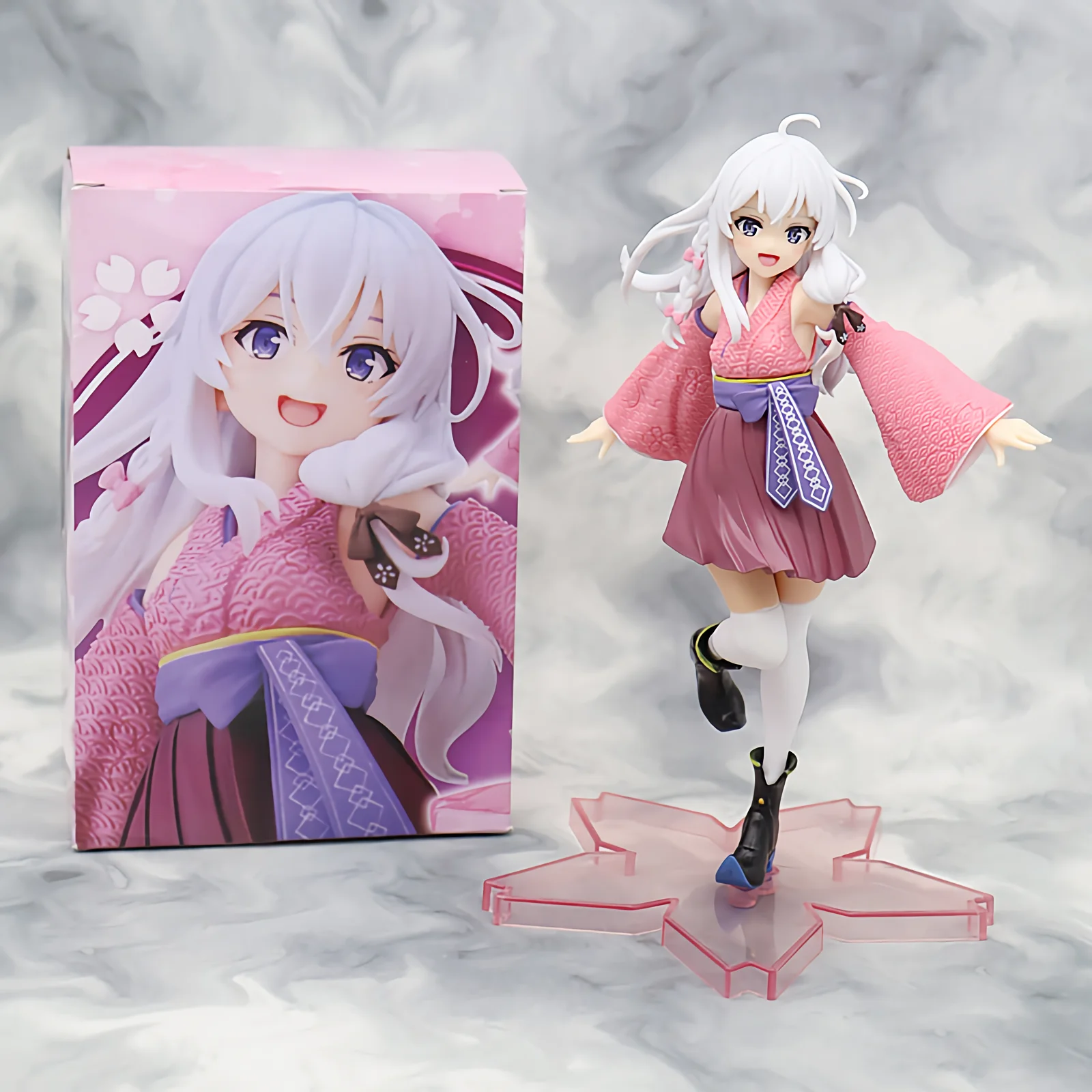 

Wandering Witch The Journey of Elaina Statue Handmade Doll Room Desktop Decoration Anime Action Figure Model Home Decor 21cm