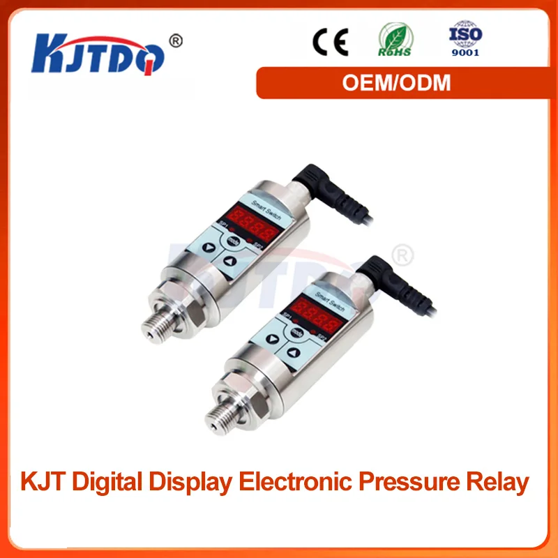 KJT-YLJDT High Quality Waterproof NPN PNP IP65 3 Wire Digital Display Electronic Pressure Relay enlarge