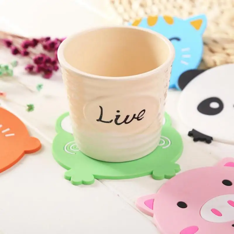 1/2/5 шт. силиконовый коврик для подставок с героями мультфильмов подставки чашек