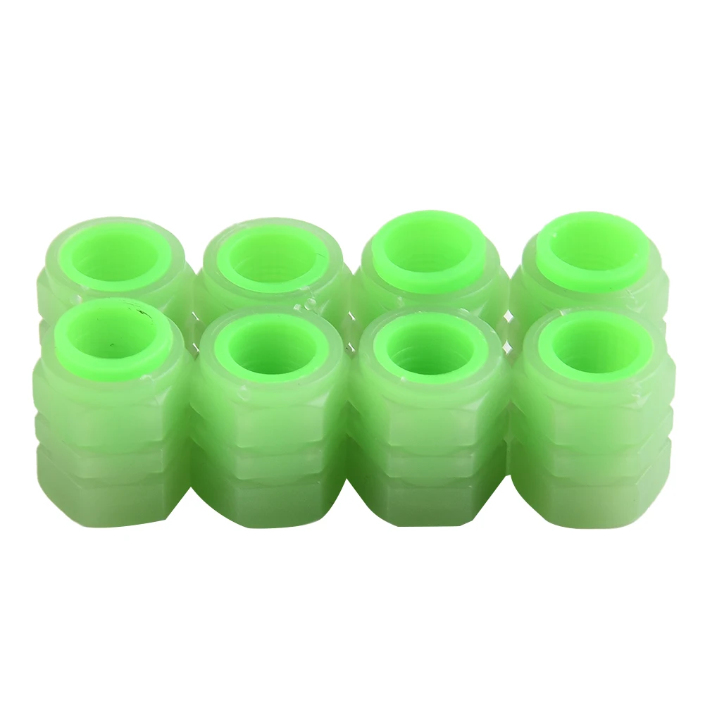

10g Car Wheel Tire Valve Cap Glow Dust Cover Tire Valve Cap Dust Cover Replacement Rim Stem Trucks Accessories
