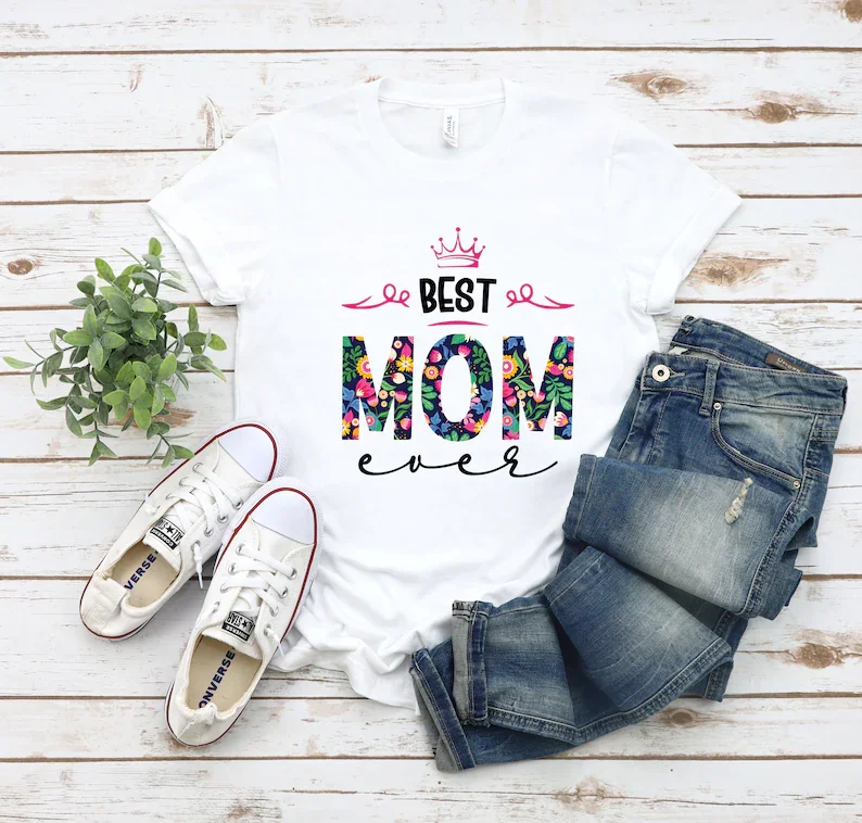 

Best Mom Ever Shirt,Floral Best MaMa T-Shirt Mothers Day T Shirt Gift For Mommy woman tshirts graphic tee y2k aesthetic