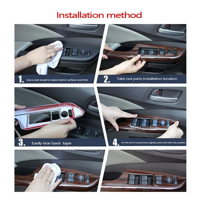 4 шт. кнопка подъема окна панель переключателя накладка для LEXUS NX 300H 200T