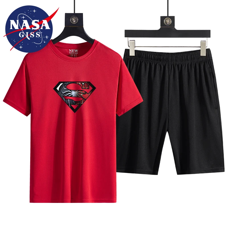 NASA GISS Быстросохнущие спортивные летние шорты с короткими рукавами Повседневный