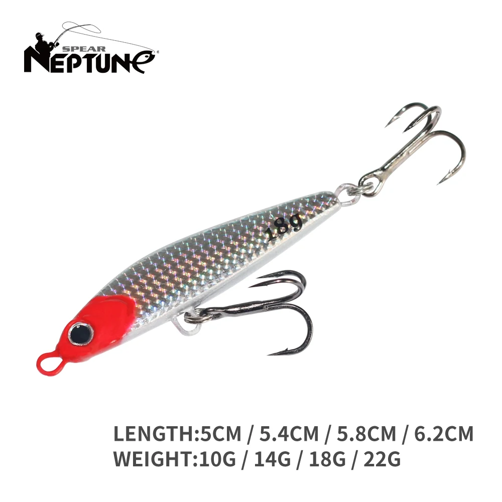 

Metal Jig Fishing Lure 10g-22g Trolling Hard Bait Bass Sinking Trout Casting Jigging Spoon Wobbler Sea Lures With Treble Hooks