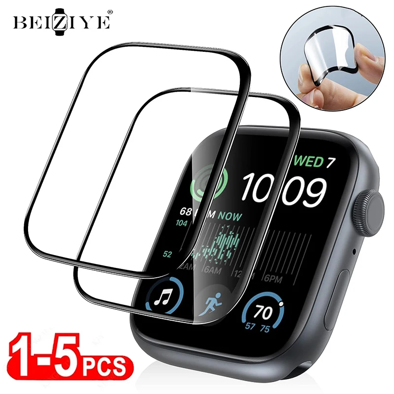 1-5 шт. защитная пленка для Apple Watch серии 9 8 7 45 мм 41