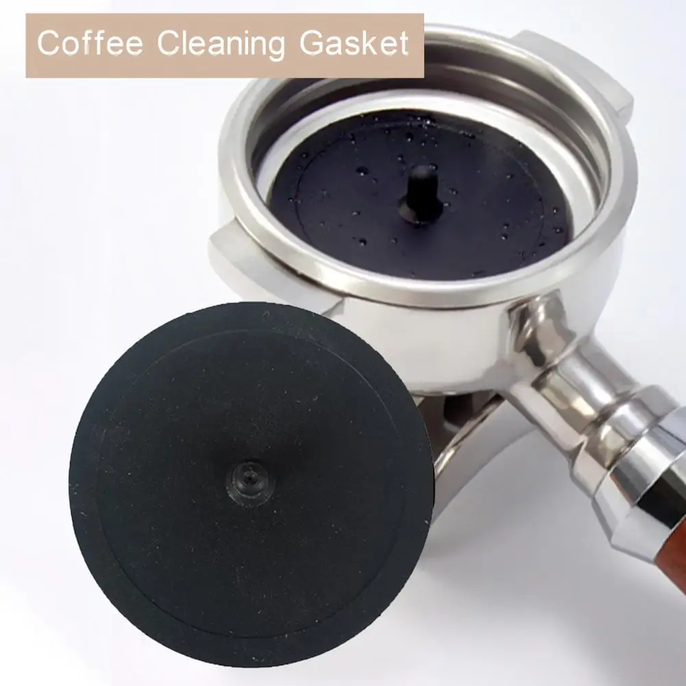 

Useful 2 Sizes Portable Backflush Disk Filter Coffee Cleaning Gasket for Coffee Shop Cleaning Gasket Blind Filter