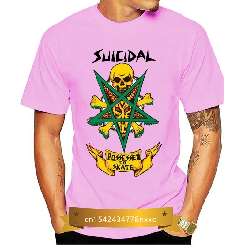 

Dogtown-x tendências suicidas possuídas para patinar t-shirt dos homens branco impresso t camisa de manga curta