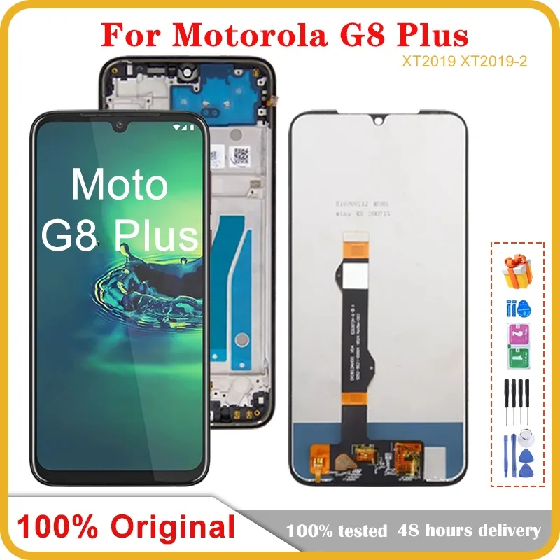 Оригинальный сенсорный ЖК-экран 6,3 дюйма для Motorola Moto G8 Plus, дигитайзер в сборе, замена для G8Plus, дисплей XT2019 XT2019-1 LCD