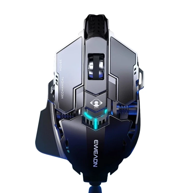Проводная мышь Mecha Design с несколькими вариантами цвета подходящая для электронных