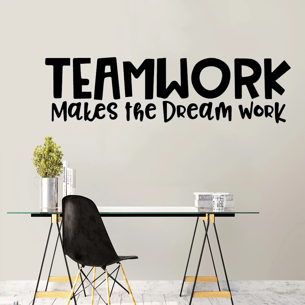 

Hot Teamwork Sentence Vinyl Decals Wall Stickers For Kids Rooms Nursery Room Decor For Kids Rooms Diy Home Decoration