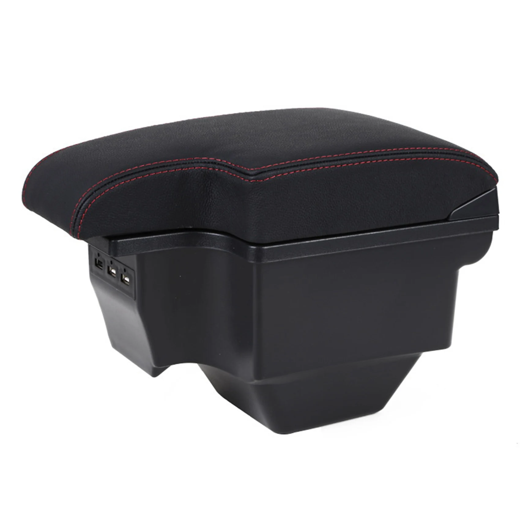 

For MG ZS Malaysia Armrest Box Central Store Content Box Products Interior Armrest Storage Car Accessories Red Lines