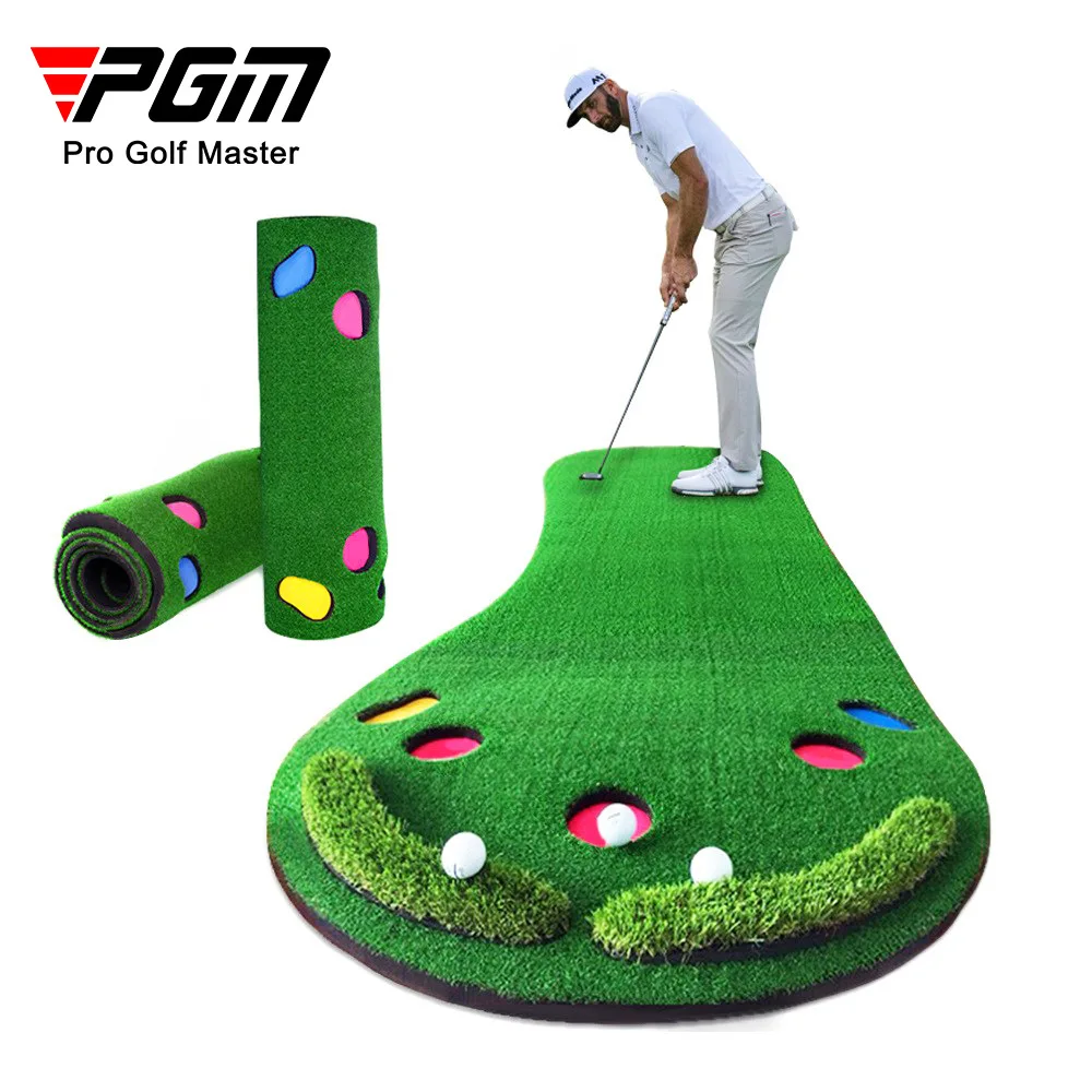 

Pgm Indoor Golf Practice Blanket Is A Bigfoot Mini Putting Green and A Push Rod Exerciser Is Convenient Can Be Used Anywhere