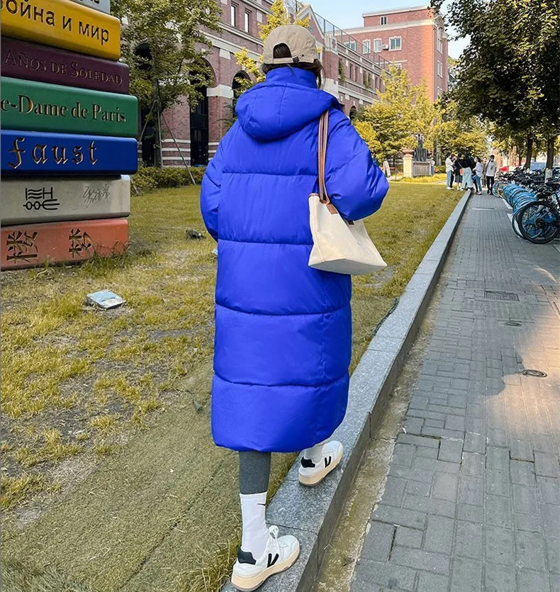 Down Jacket Female Winter 2022 Down Jacket Women Warm Parkas Coats Puffer Jacket Women's Winter Coats Long Coat Women Overcoat