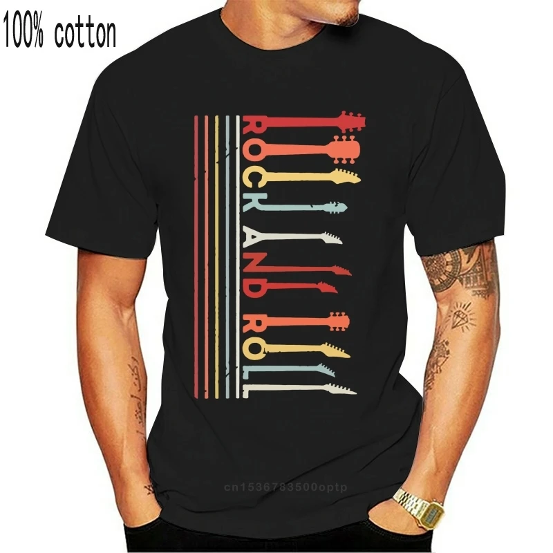 

Черная классическая Винтажная футболка рок-н-ролл, крутая футболка для концертной группы, 100% хлопок, лозунги, индивидуальная футболка