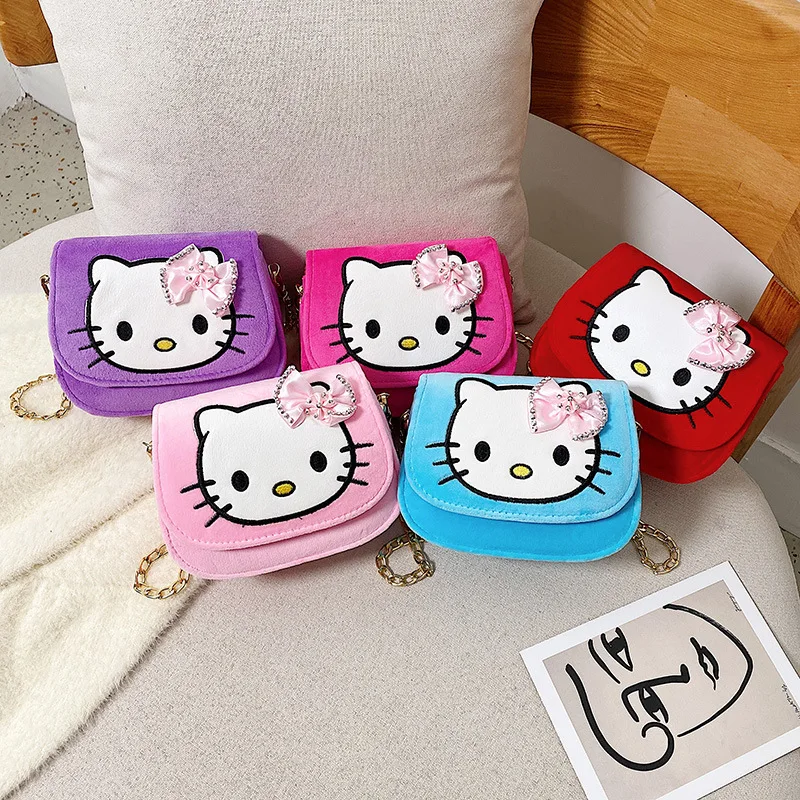 Сумка-мессенджер Hello Kitty на цепочке для девочек модная весенняя милая сумочка