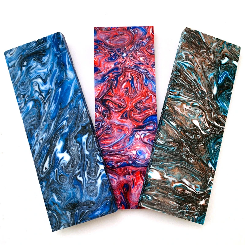 

1 PCS Colorful Resin Spacer Knife Shank Accessories DIY Knife Handle Composite Material Material Board Patch 5 Colors Available