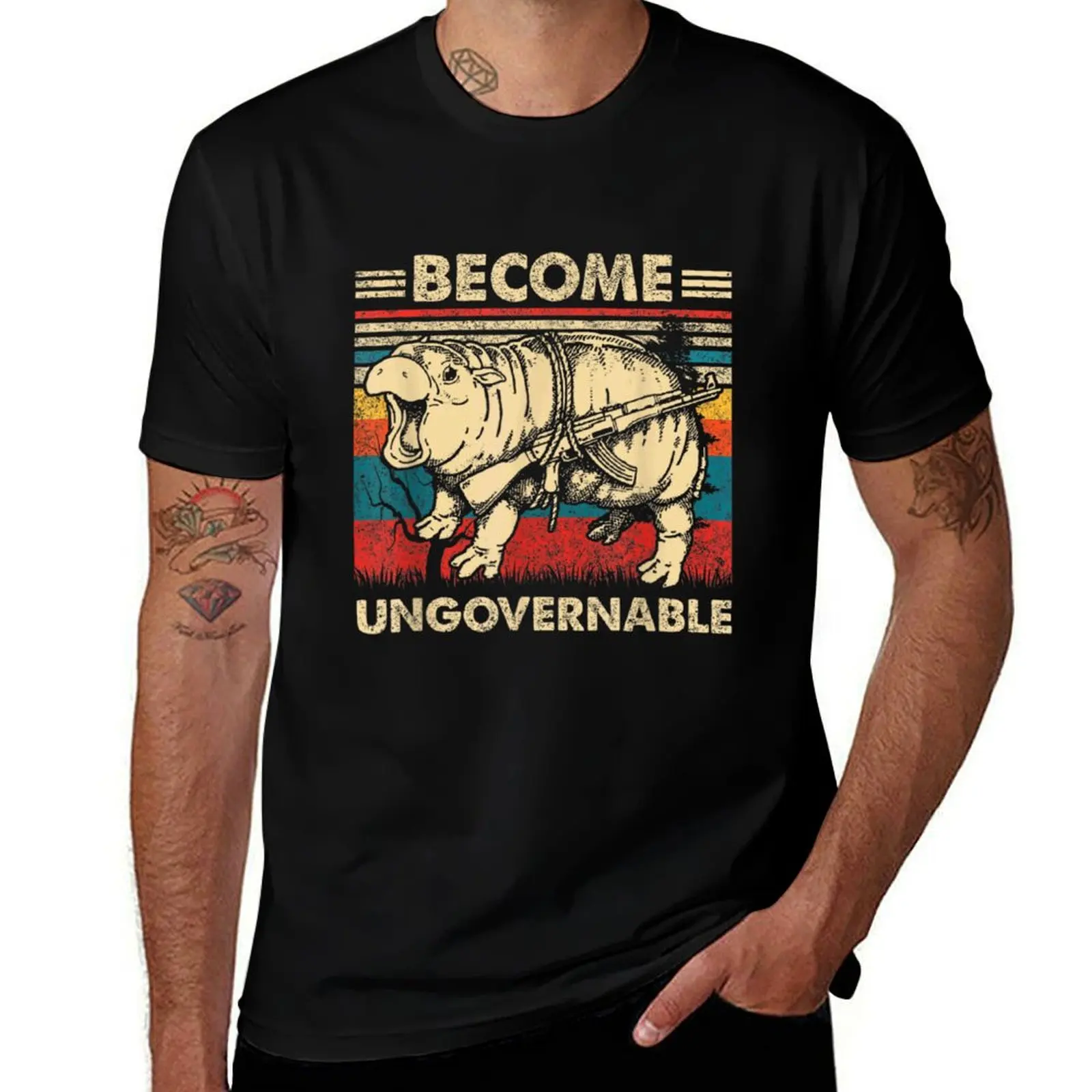 Become Ungovernable Moo Deng для детей мужчин женщин милая подарочная футболка фанатов Ba
