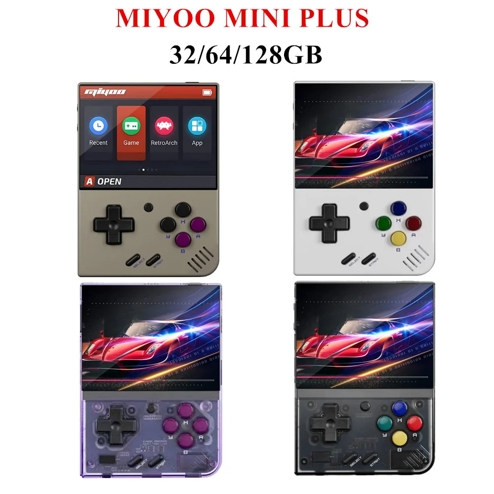 

Портативная Ретро игровая консоль Miyoo Mini Plus, система Linux, 3,5 дюймов, IPS HD экран, игровая консоль, игровой эмулятор